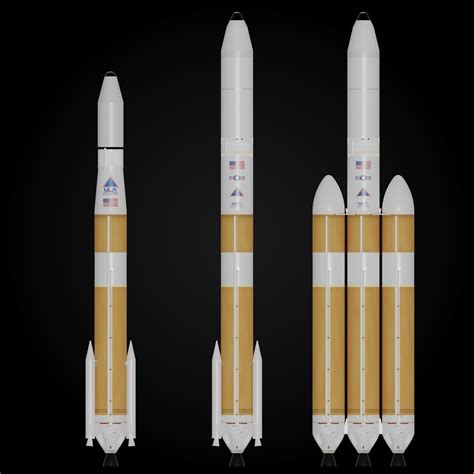 3D Delta IV Rocket | CGTrader