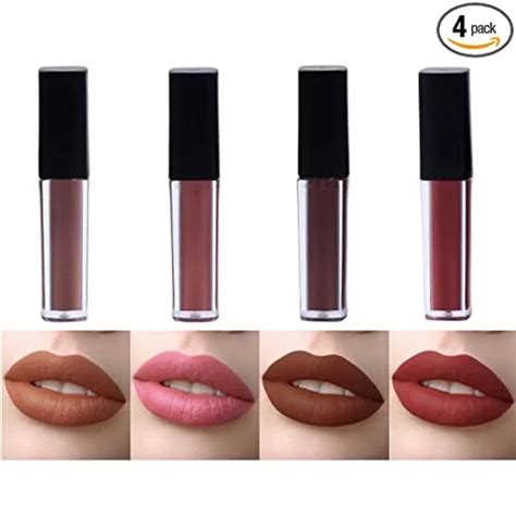 Nude Color Sensational Beauty Liquid Lipstick Combo Pack Set Of Mini Lipsticks Super Stay