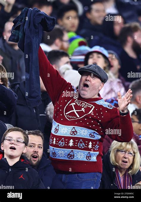 A West Ham United fan during West Ham United v SC Freiburg football ...