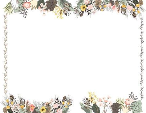 Free Printable Flower Border | Flower border, Flower printable, Flower ...