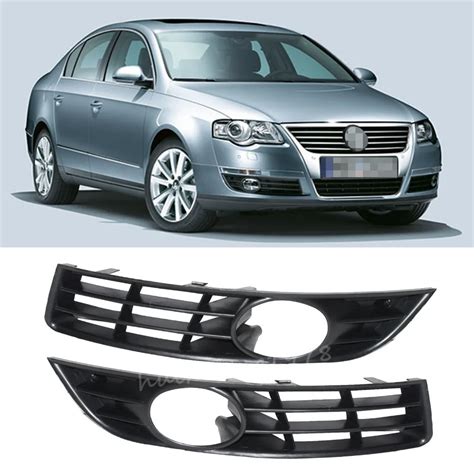 New Styling Pair Front Left And Right Bumper Side Lower Fog Lights Grill Grille For 06 10 Vw