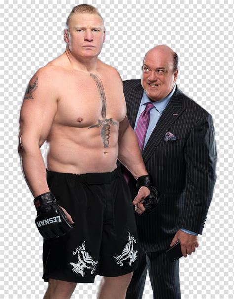 Brock Lesnar And Paul Heyman Transparent Background Png Clipart Hiclipart