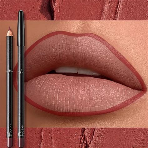 Color Matte Nude Lip Liner Smooth Lipstick Long Lasting Non Stripping Outline Lip Shape Lip