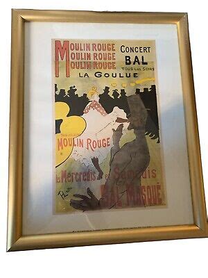 Old Moulin Rouge La Goulue Lithograph After Henri Toulouse Lautrec 12