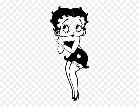 Download Betty Boop Png Icons Betty Boop Black And White Clipart