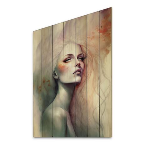 Everly Quinn Sensual Woman Impression Watercolor Iii On Wood Print Wayfair Canada