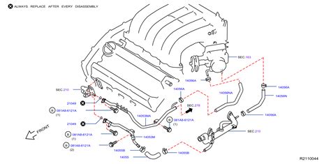 Nissan Pipe Water Tube Connector Ja A Genuine Nissan Part