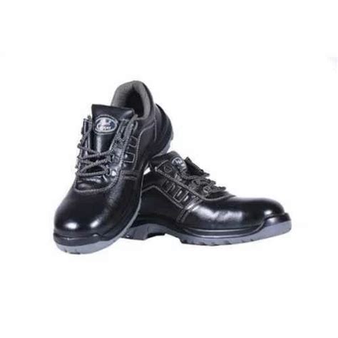 Leather Allen Cooper AC 1267 Antistatic Steel Toe Black Safety Shoes At