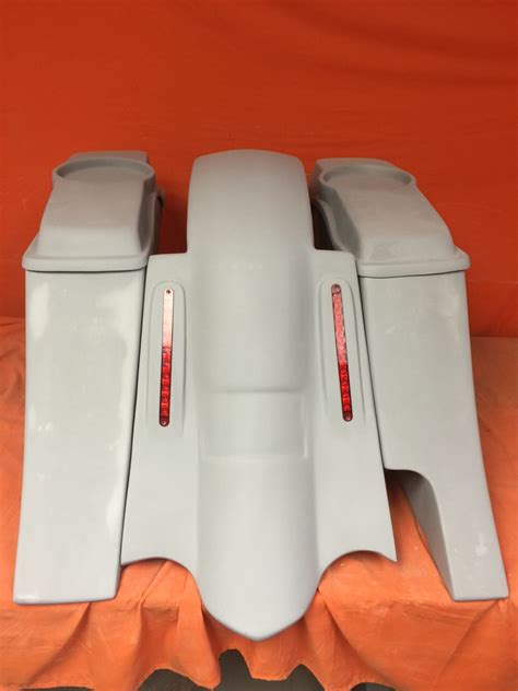 Honda Shadow Sabre 1100 6″ Extended Saddlebags Out And Down Bags Led Rear