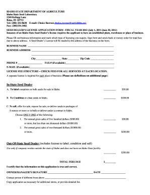 Fillable Online Agri Idaho Application Form For Retest Pg Programs In