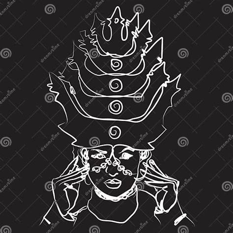 Illustration of the Bride S Crown Mandailing North Sumatra Stock ...