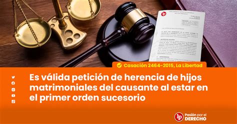 Es válida petición de herencia de hijos matrimoniales del causante al