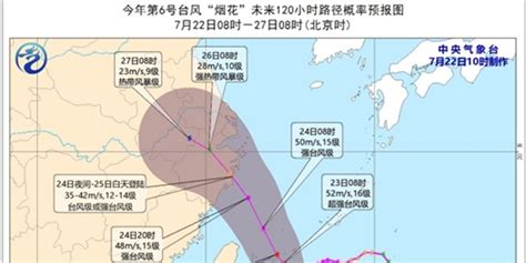 第6号台风“烟花”将登陆浙闽 台风级或强台风级 手机新浪网