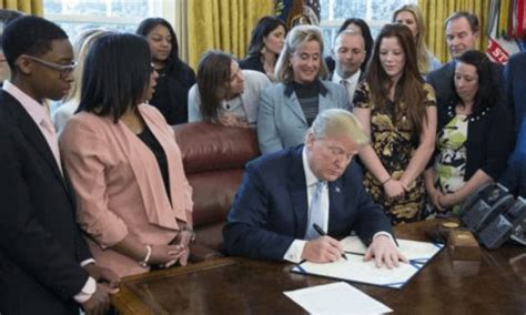 Trump Signs Law Fighting Sex Trafficking But The Woman Behind Him Steals The Show Video