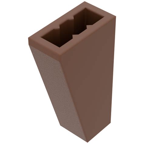 LEGO Brown Slope 1 X 2 X 3 75 With Completely Open Stud 4460