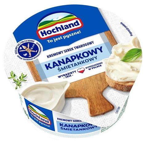 Hochland Kremowy serek twarogowy kanapkowy śmietankowy 130 g Zakupy