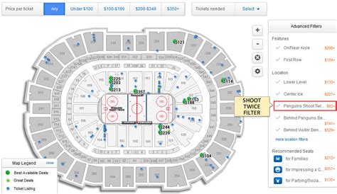 Consol Energy Center Seating Charts