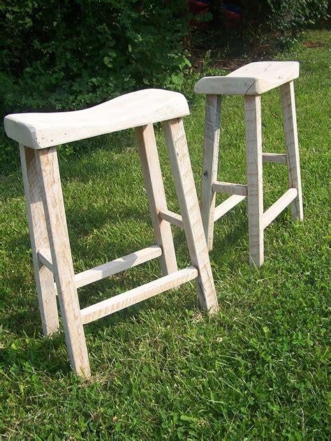 Reclaimed Oak Live Edge Bar Stools With By Barnwoodfurniture