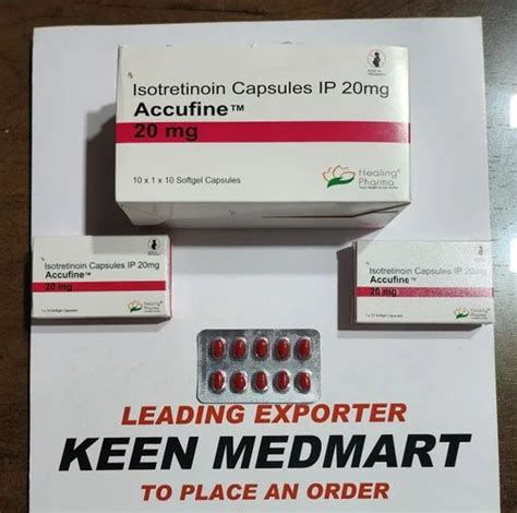 Finished Product Accufine Mg Isotretinoin Capsules Packaging Type