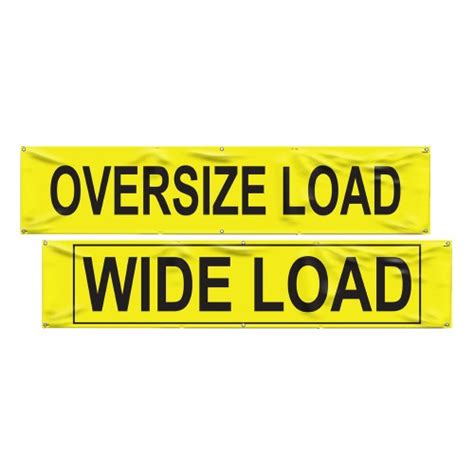 Wide Load Oversize Load Banner X