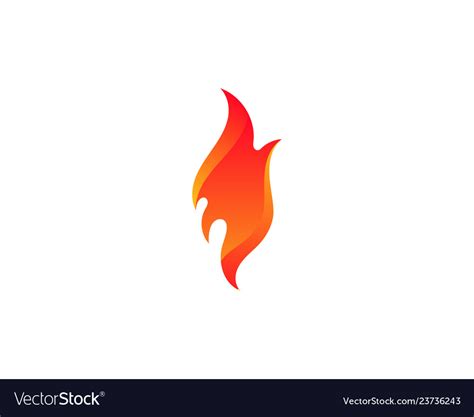 Fire Flame Royalty Free Vector Image Vectorstock