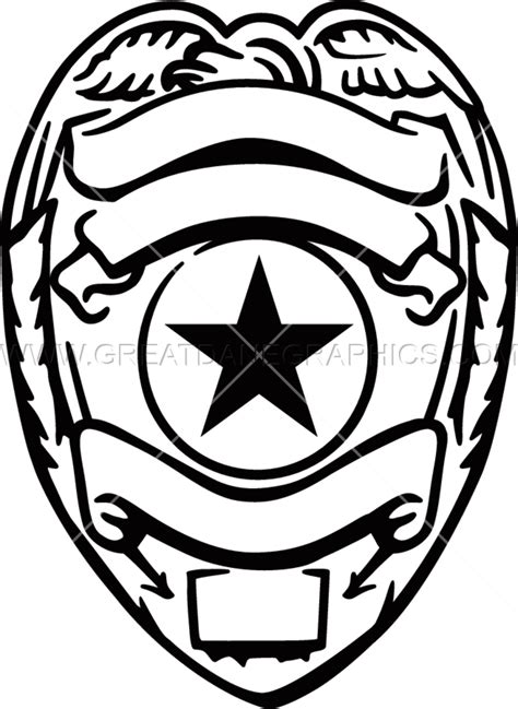 Police Badge Black And White Free Download On Clipartmag