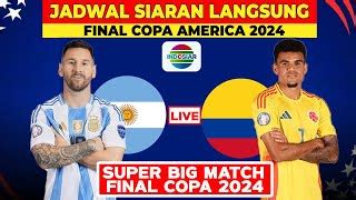 Jadwal Final Copa America 2024 Argentina Vs Kolombia Copa America 2024