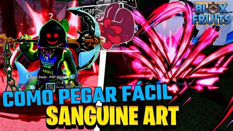 Como Pegar A Sanguine Art O Novo Estilo De Luta Blox Fruit Youtube