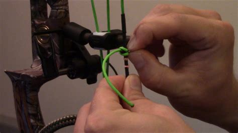 Bow Setup Part Tying On A D Loop Youtube