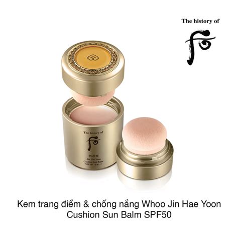 Kem Trang I M Ch Ng N Ng Whoo Jin Hae Yoon Cushion Sun Balm Spf