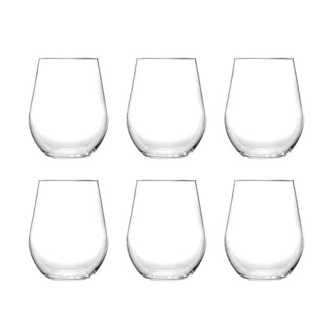 Buy Stemless Unbreakable Ounce Crystal Clear Acrylic Plastic Wine