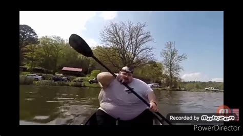 Fat Guy Singing How Far I Ll Go On Canoe With A Twist Youtube