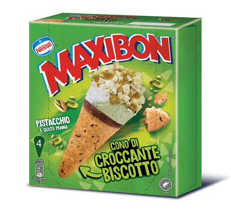 MAXIBON CONO DI CROCCANTE BISCOTTO PISTACCHIO E GUSTO PANNA Froneri