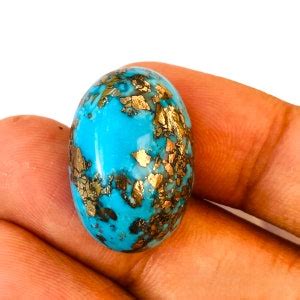 Very Precious Natural Persian Turquoise Gemstone Size X X Mm