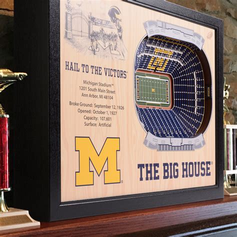 Michigan Wolverines Football 25-Layer StadiumView Wall Art