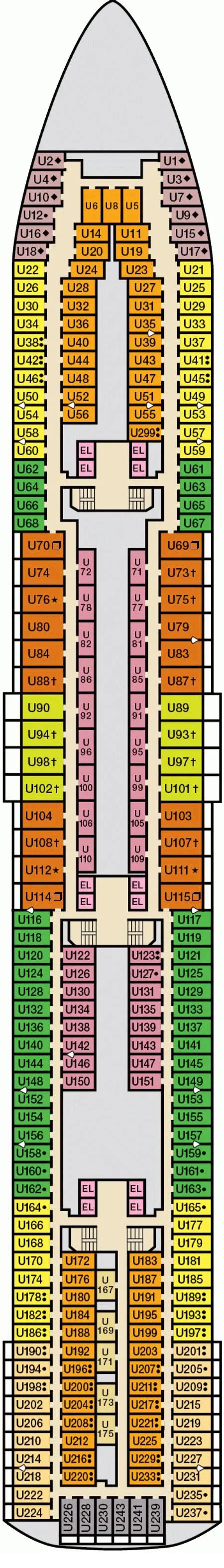 Detailed Carnival Elation Deck Plan - Cruise Deck Info