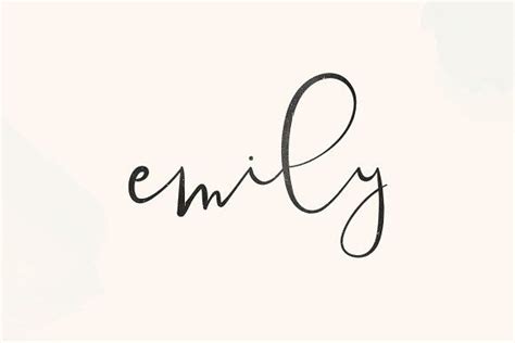 Emylis Typography Inspiration Pretty Fonts Wedding Branding Logo