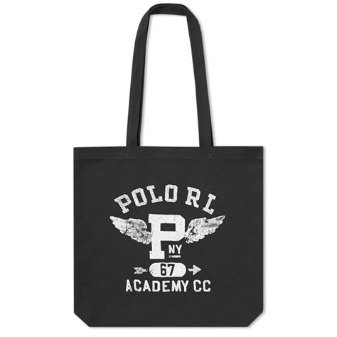 Polo Ralph Lauren Shopper Tote Black End Us