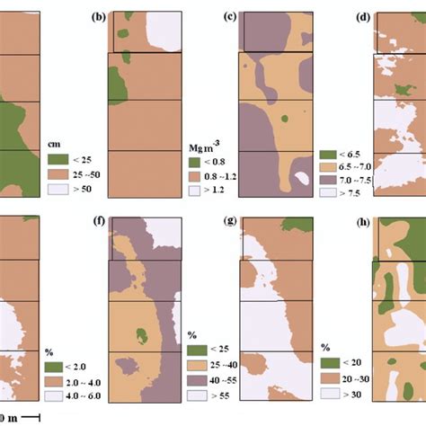 Spatial Distributions Of Soil Properties In The Study Area A Soil