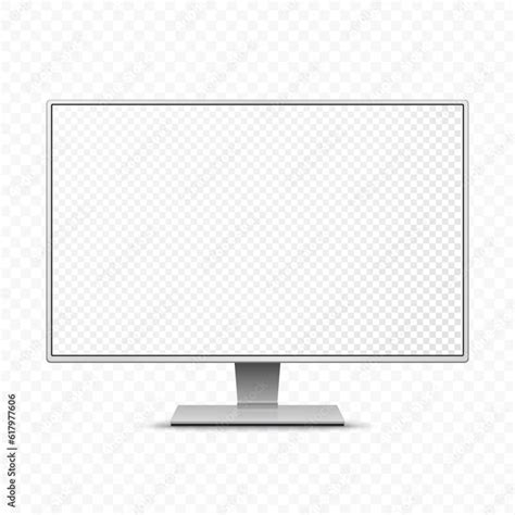 Vector D Realistic Modern Tv Screen Minimalistic Stylish Lcd Panel