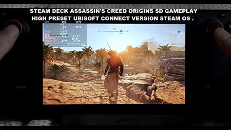 Steam Deck Assassins Creed Origins Sd Card Gameplay Steam Os Ubisoft Connect High Preset