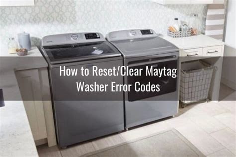 How To Reset Maytag Washer Gadgetswright