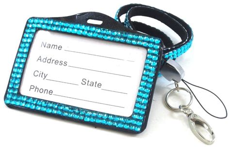 Rhinestone Lanyard with ID Badge Holder - Wholesale