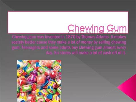 Ppt Chewing Gum Powerpoint Presentation Free Download Id 2781788