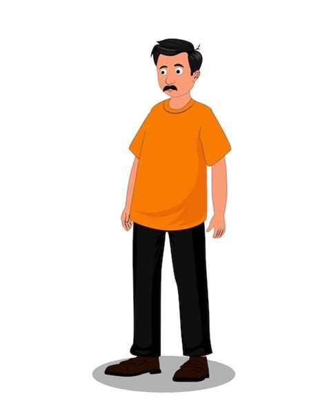 Premium Vector Indian Village Man Cartoon Character Design