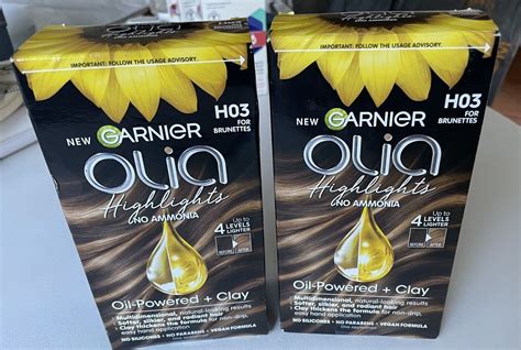 Lot Of 2 Garnier Olia Highlights H03 For Brunettes Free Us Shipping Ebay