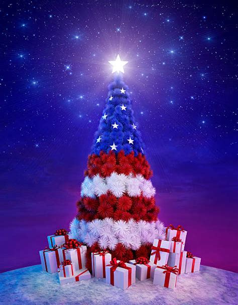 Christmas American Flag Stock Photos Pictures And Royalty Free Images