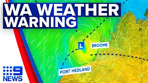 Western Australia Cyclone Warning 9 News Australia Youtube