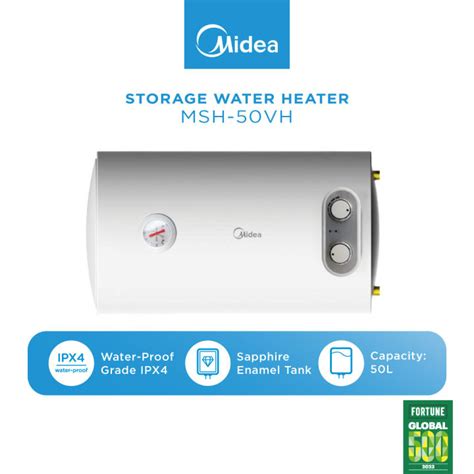 Midea Msh 50vh 50l Storage Water Heater Lazada