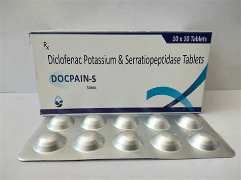 Docpain S Diclofenac Potassium And Serratiopeptidase Tablets Rs 550